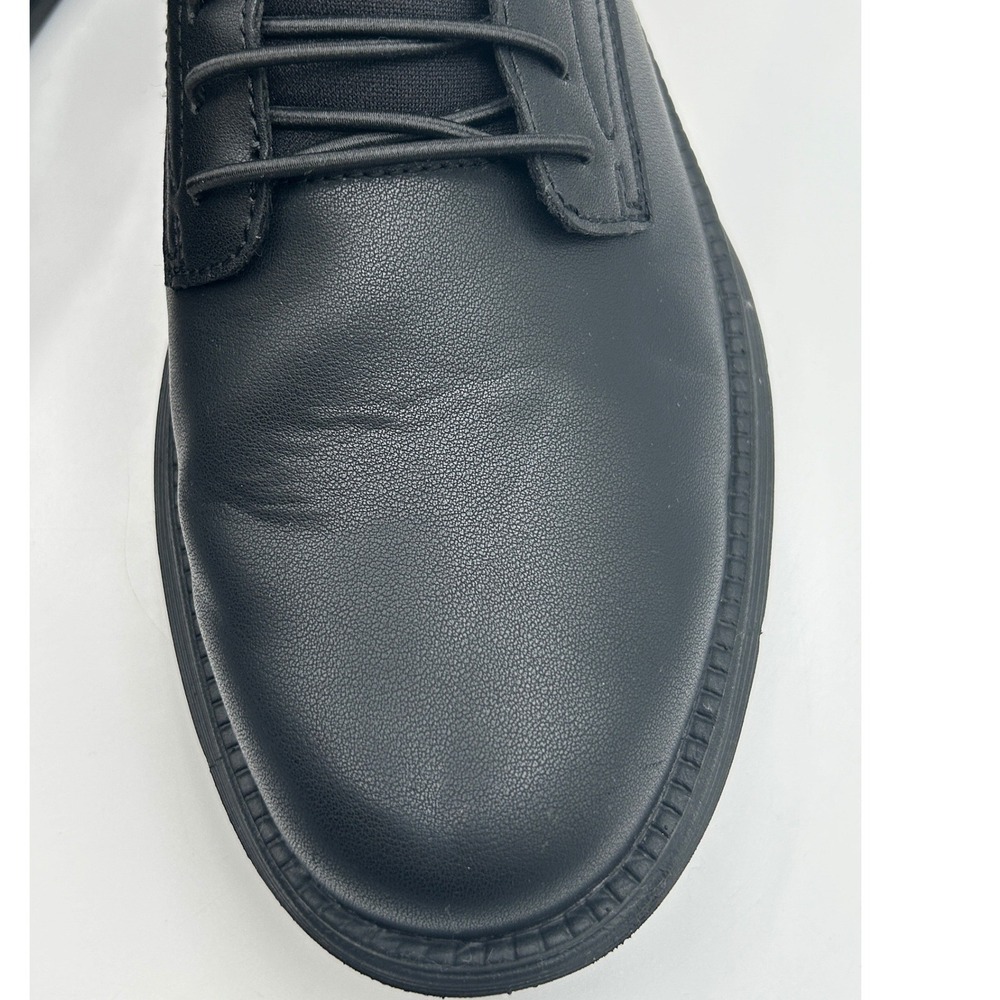 Skechers Slip-ins Shoes, Black Lea./Syn. Oxford, Men's 10.5, Slip Resistant - Picture 12 of 14